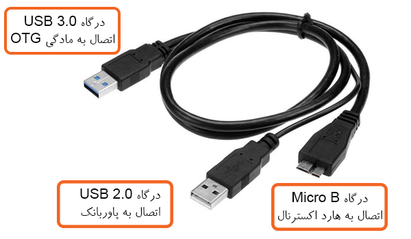 کابل هارد اکسترنال USB 3