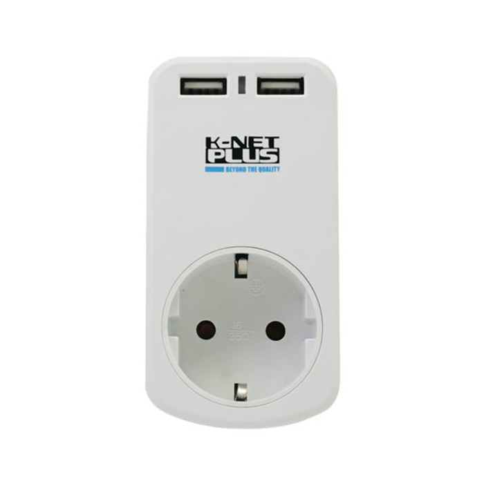 رابط برق تک خانه کی نت با 2 پورت USB مدل KNET PLUS