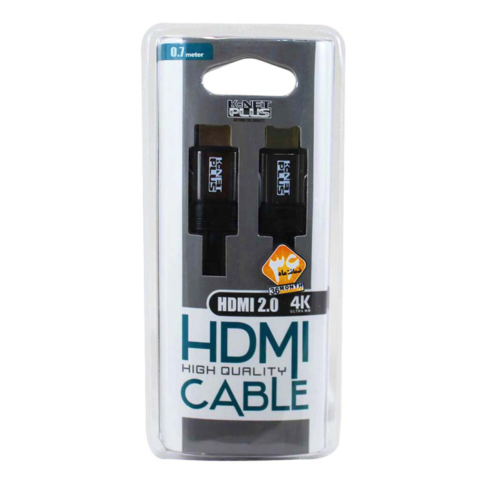 کابل HDMI مدل  KNET PLUS HDMI 4K بطول 70 سانتیمتر
